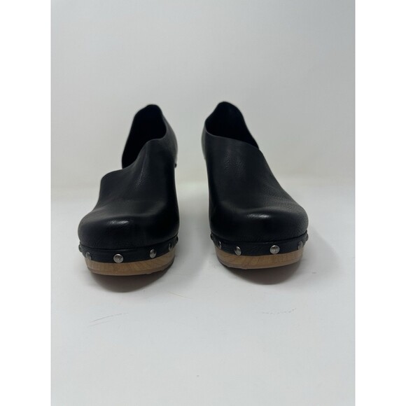 Korks Black Arielle Studded Wood Sole d'Orsay Pump (Women), Size 8.5 - Picture 7 of 11